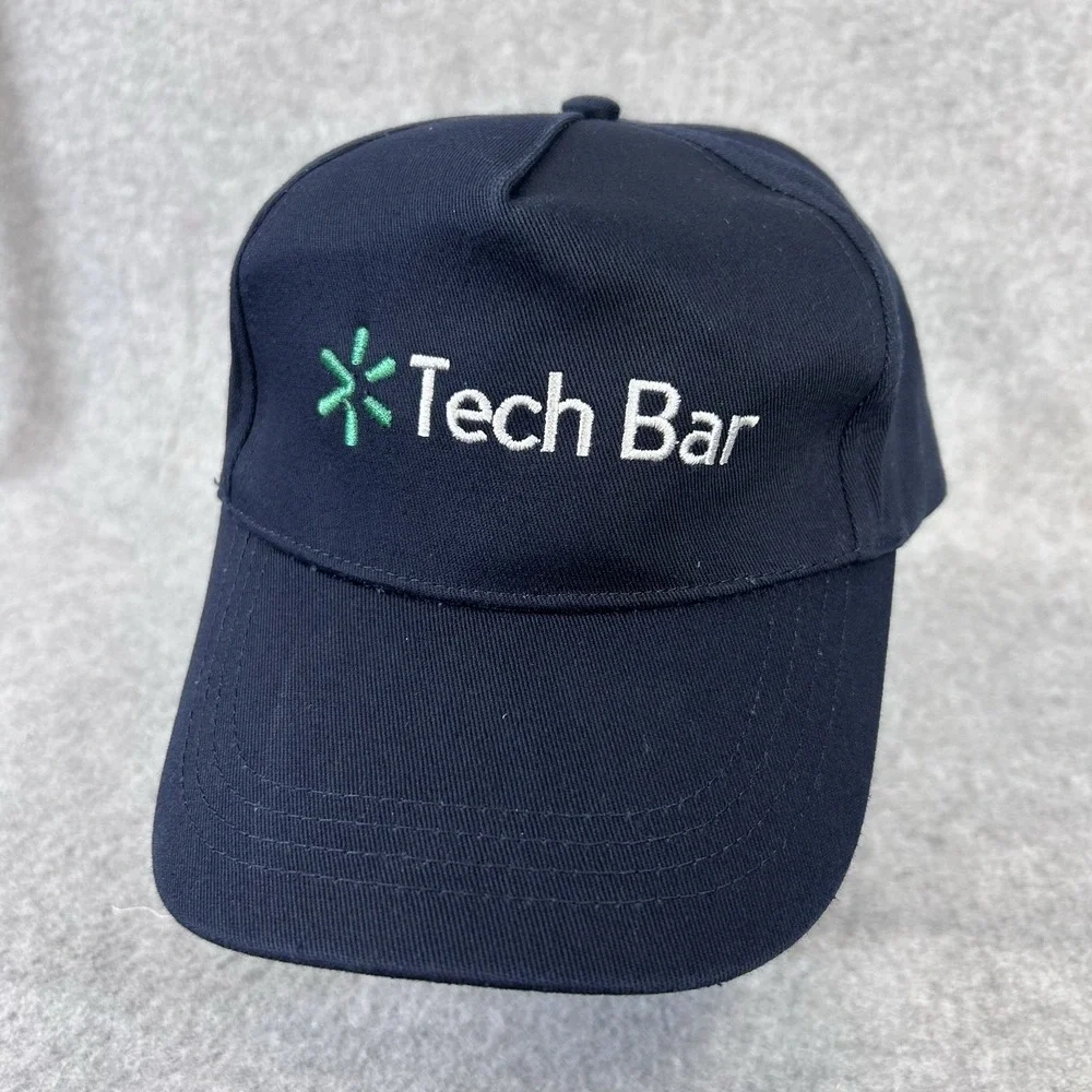 Walmart Tech Bar Hat Cap Navy Blue Adjustable Embroidered Employee Dad Hat